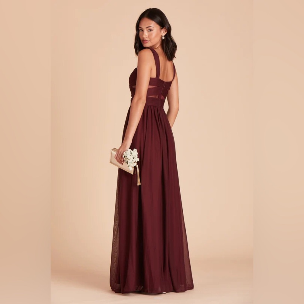 Birdy Grey ELSYE DRESS MESH CABERNET EXTRA LARGE XL NWOT BRIDESMAID WEDDING - Picture 2 of 4